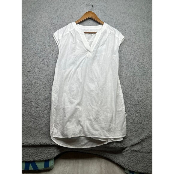 Vineyard Vines Dolman Sleeve Cover Up Dress double duty Linen Sz xxs - Picture 4 of 8